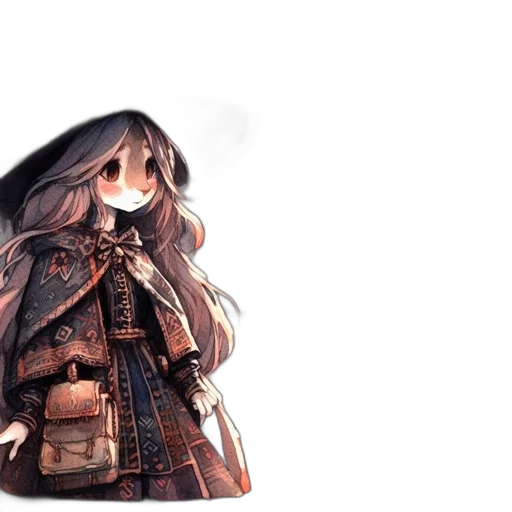 jacket, weapon, dress, staff transparent PNG cut-out