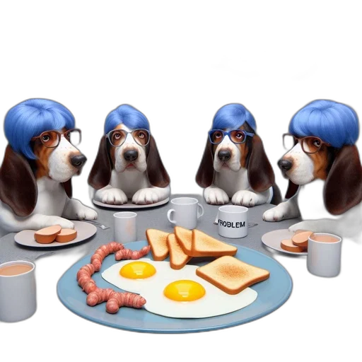 food, animal, 3d render, concept art transparent PNG cut-out