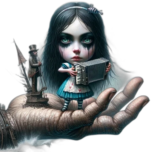 fantasy art, concept art, comic book art, photorealistic transparent PNG cut-out