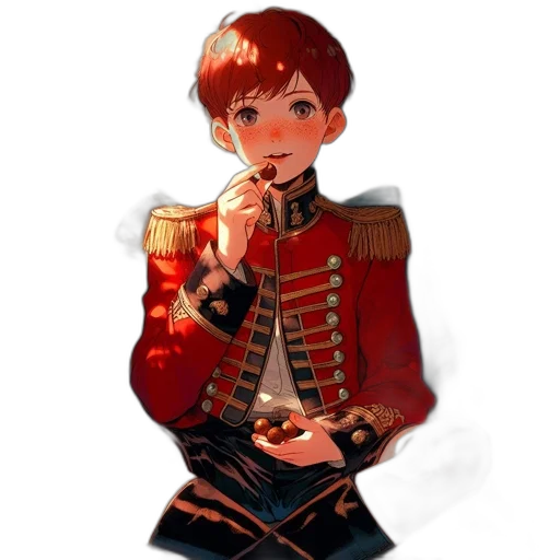 staff, jacket, weapon, crown transparent PNG cut-out