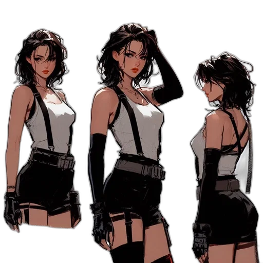 dress, concept art, comic book art, cartoon transparent PNG cut-out