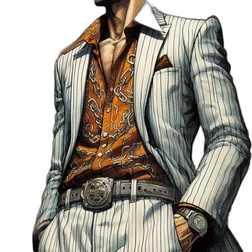 jacket, face, staff, concept art transparent PNG cut-out