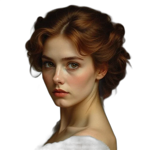 face, crown, hair, staff transparent PNG cut-out