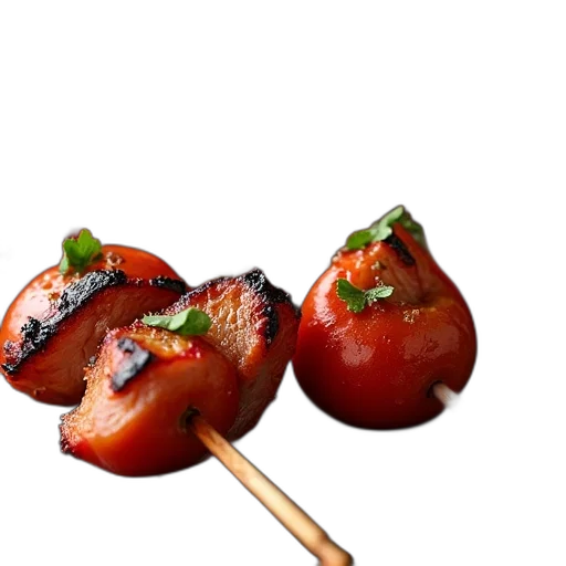 food, umbrella, photorealistic, 3d render transparent PNG cut-out