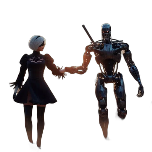 robot, weapon, dress, concept art transparent PNG cut-out