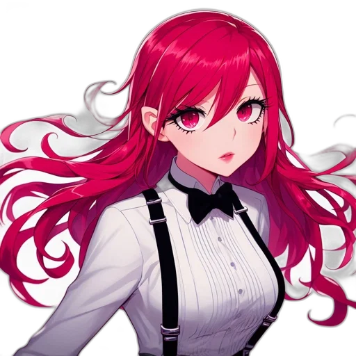 staff, dress, face, hair transparent PNG cut-out