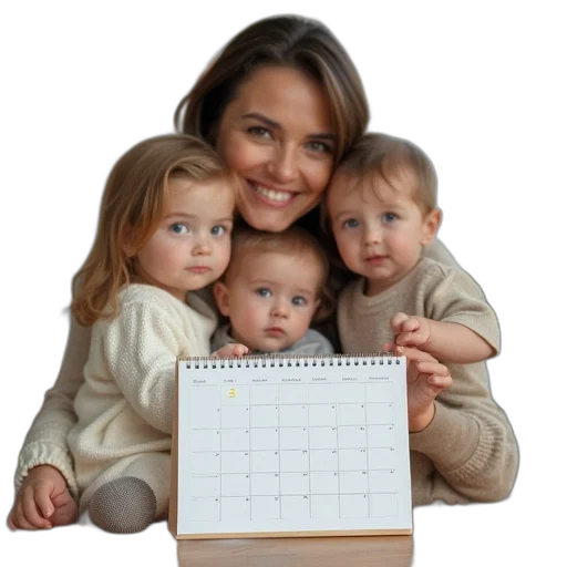 photorealistic, photo, calendar, pictured transparent PNG cut-out