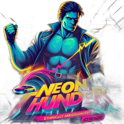 comic book art, concept art, cyberpunk, vaporwave transparent PNG cut-out