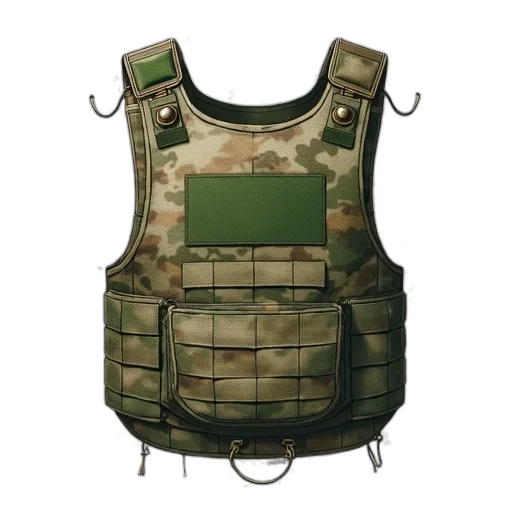 jacket, weapon, dress, 3d render transparent PNG cut-out
