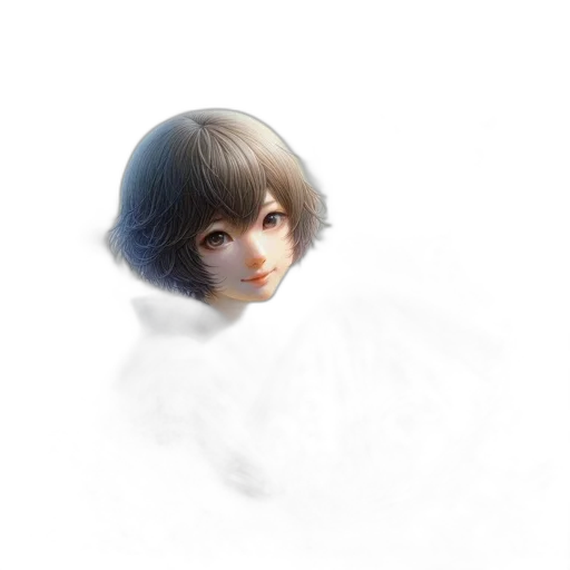 face, mask, hair, staff transparent PNG cut-out