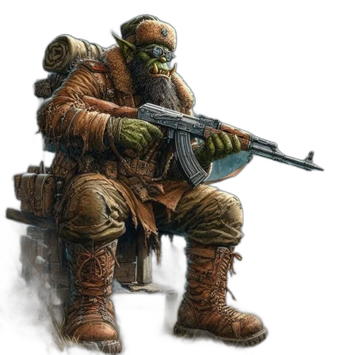 weapon, robot, creature, concept art transparent PNG cut-out