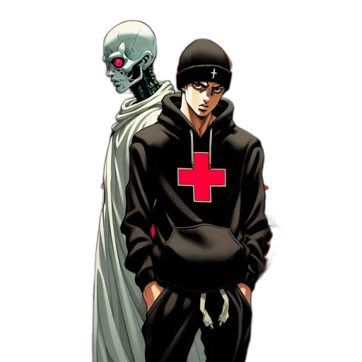jacket, comic book art, concept art, pixel art transparent PNG cut-out