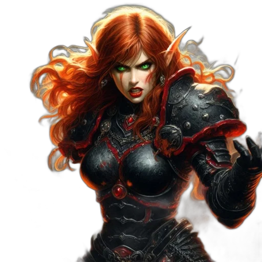 fantasy art, concept art, comic book art, photorealistic transparent PNG cut-out