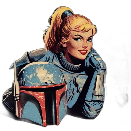 jacket, robot, comic book art, concept art transparent PNG cut-out