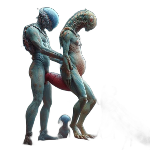 robot, creature, concept art, fantasy art transparent PNG cut-out
