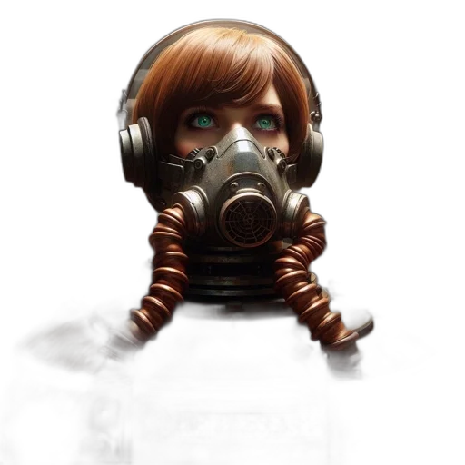 mask, robot, face, creature transparent PNG cut-out