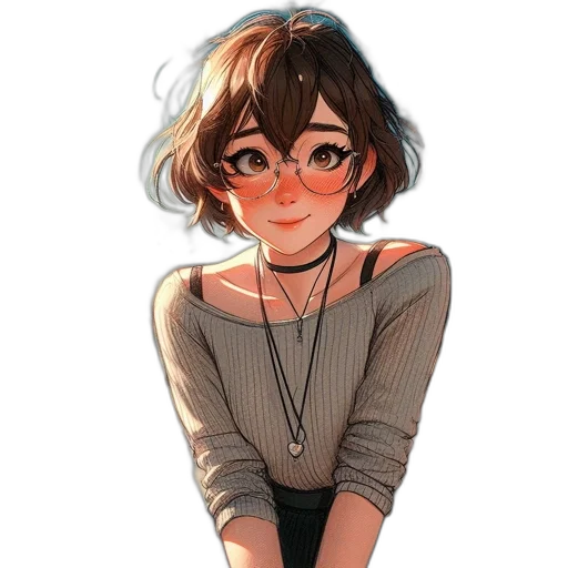 dress, face, jewelry, hair transparent PNG cut-out