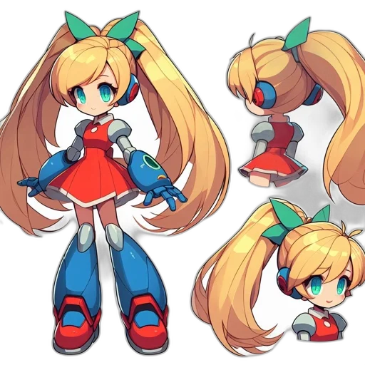 robot, concept art, anime, pixel art transparent PNG cut-out