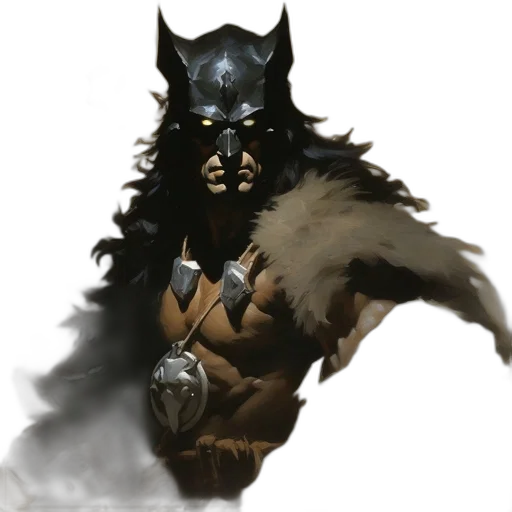 mask, animal, creature, staff transparent PNG cut-out