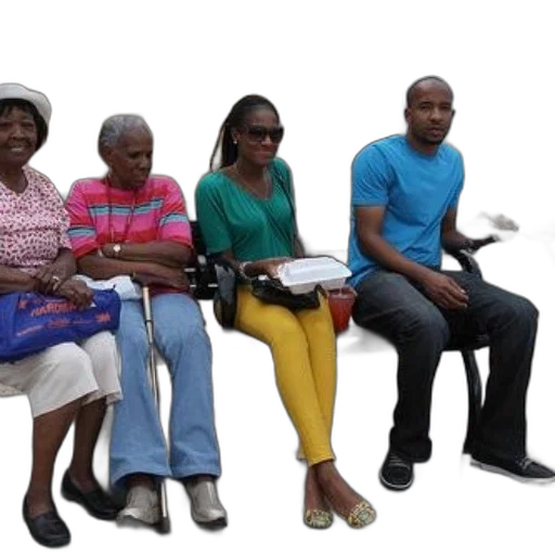 staff, group, people, sit transparent PNG cut-out