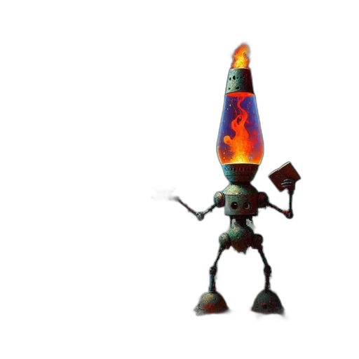 weapon, staff, robot, sword transparent PNG cut-out