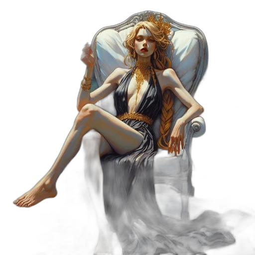 dress, fantasy art, concept art, photorealistic transparent PNG cut-out