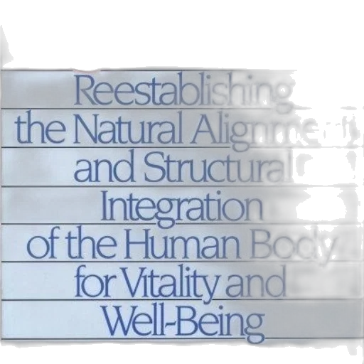 book, cover, title, rolfing transparent PNG cut-out