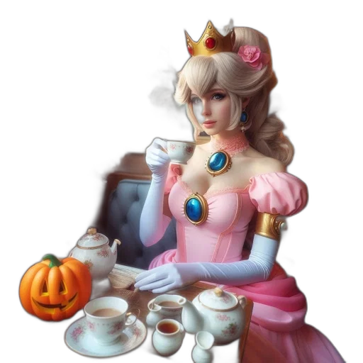 crown, staff, robot, dress transparent PNG cut-out