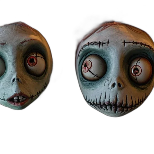 mask, face, 3d render, concept art transparent PNG cut-out