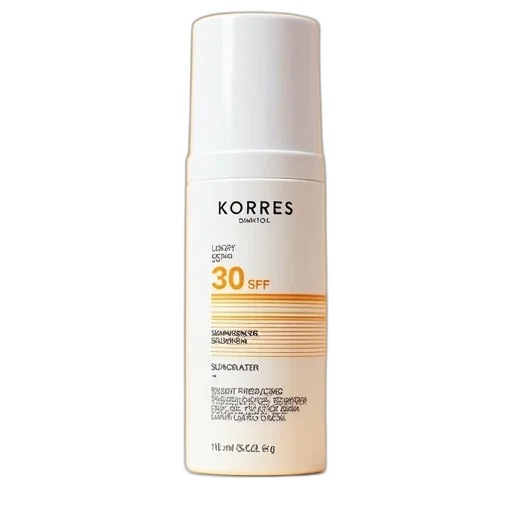 bottle, korres, spf, sunscreen transparent PNG cut-out