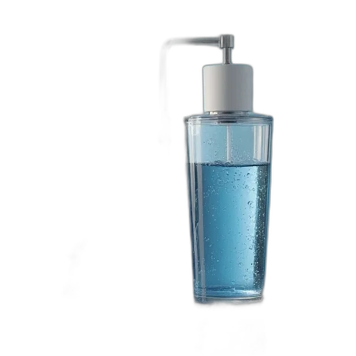 bottle, jewelry, 3d render, photorealistic transparent PNG cut-out