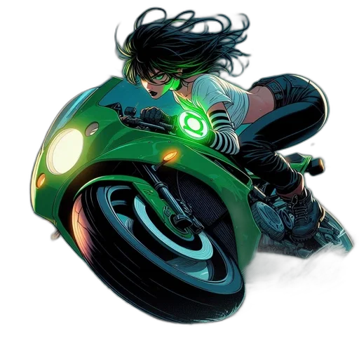 car, concept art, comic book art, 3d render transparent PNG cut-out