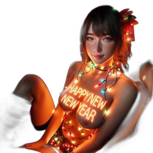 dress, 3d render, photorealistic, cyberpunk transparent PNG cut-out