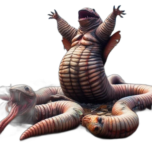 creature, animal, dragon, concept art transparent PNG cut-out