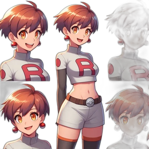 robot, concept art, anime, pixel art transparent PNG cut-out
