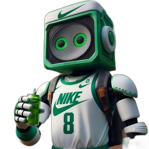 robot, mask, 3d render, concept art transparent PNG cut-out