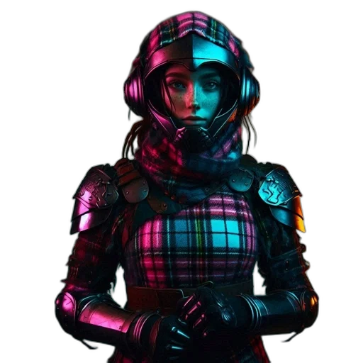 jacket, robot, dress, face transparent PNG cut-out