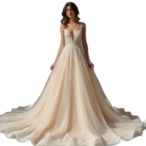 dress, line, champagne, wedding transparent PNG cut-out