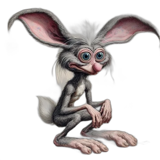 creature, animal, staff, face transparent PNG cut-out