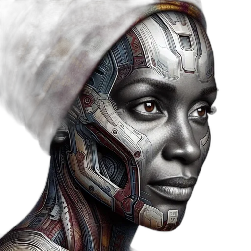 robot, face, mask, hat transparent PNG cut-out