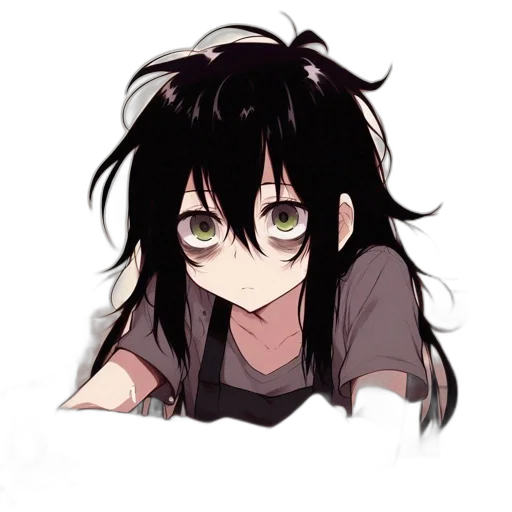 face, hair, mask, creature transparent PNG cut-out