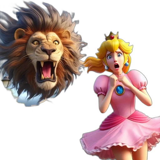 crown, dress, animal, concept art transparent PNG cut-out