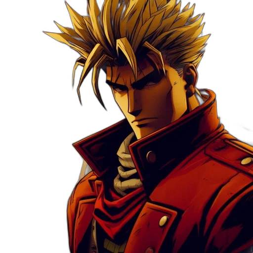 jacket, face, staff, concept art transparent PNG cut-out