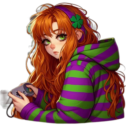 dress, jacket, pixel art, anime transparent PNG cut-out