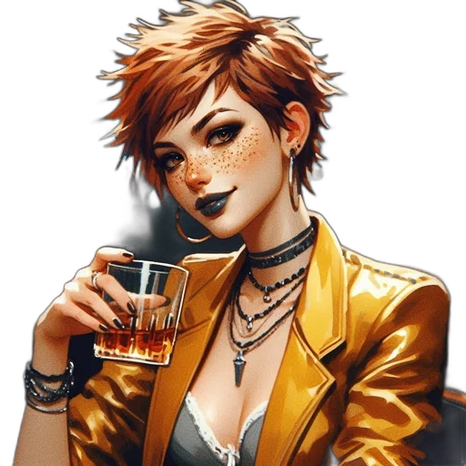 jacket, jewelry, face, staff transparent PNG cut-out
