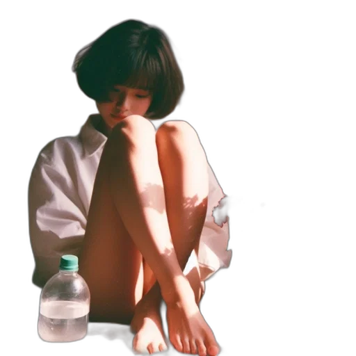 bottle, dress, jacket, creature transparent PNG cut-out