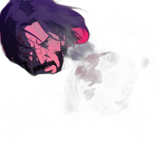 face, mask, hair, dragon transparent PNG cut-out
