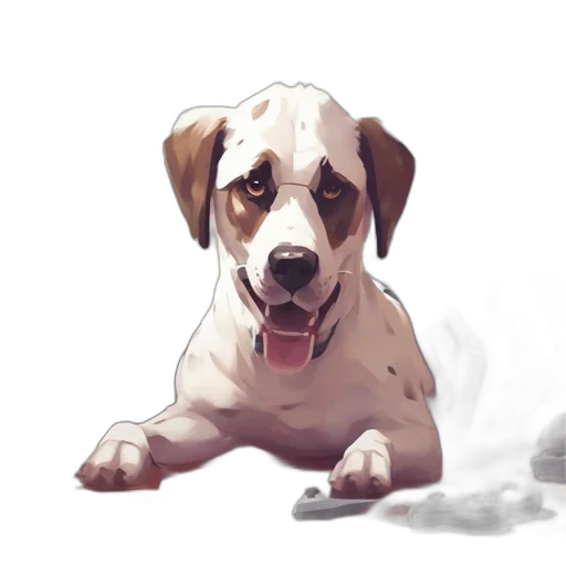 animal, creature, staff, watercolor transparent PNG cut-out