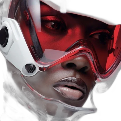 face, mask, robot, concept art transparent PNG cut-out