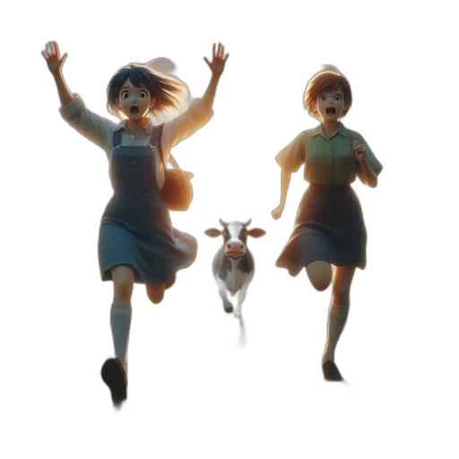 dress, animal, staff, creature transparent PNG cut-out